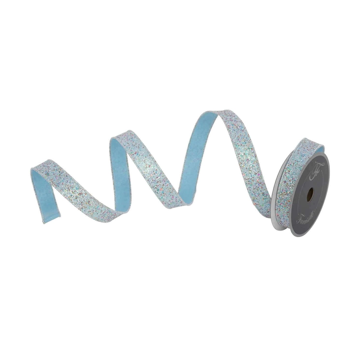 FARRISILK FAIRY DUST 1"X10YD - LIGHT BLUE
