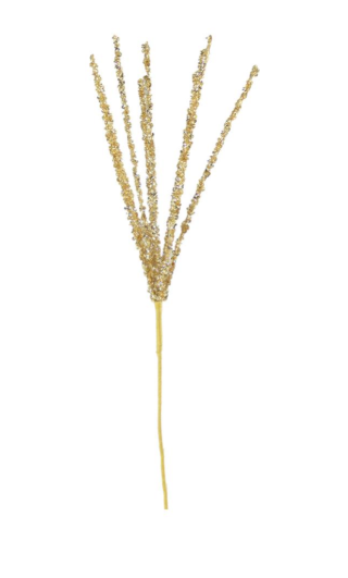 42CM SEQUIN SPRAY CHAMPAGNE