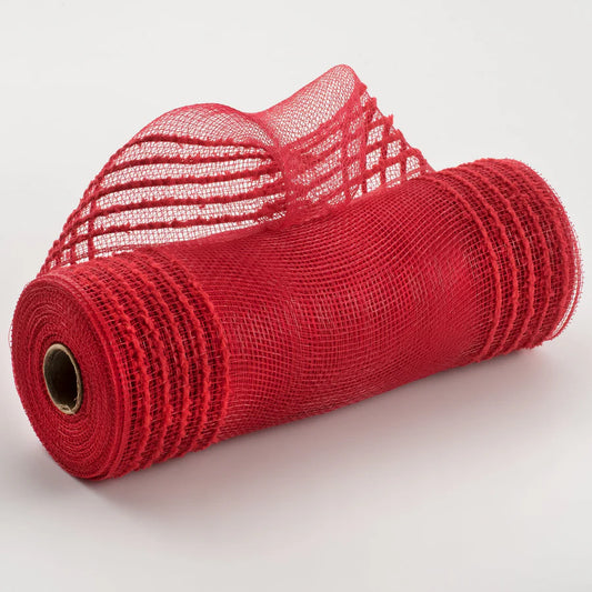 Drift Border Stripe Mesh-Red