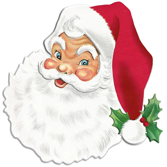 12"H x 11.875"L Santa Face Sign