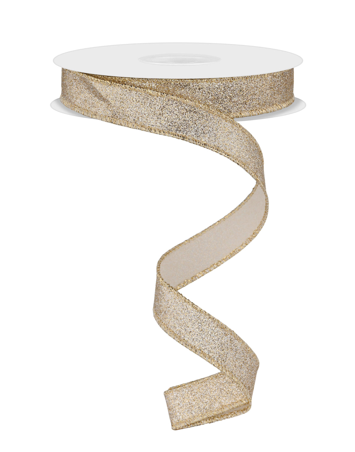 5/8"X10YD SHIMMER GLITTER CHAMPAGNE