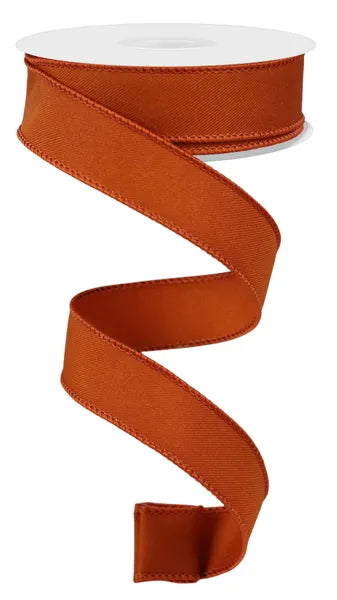 7/8" x 10yd Diagonal Weave Wired Ribbon - Autumn