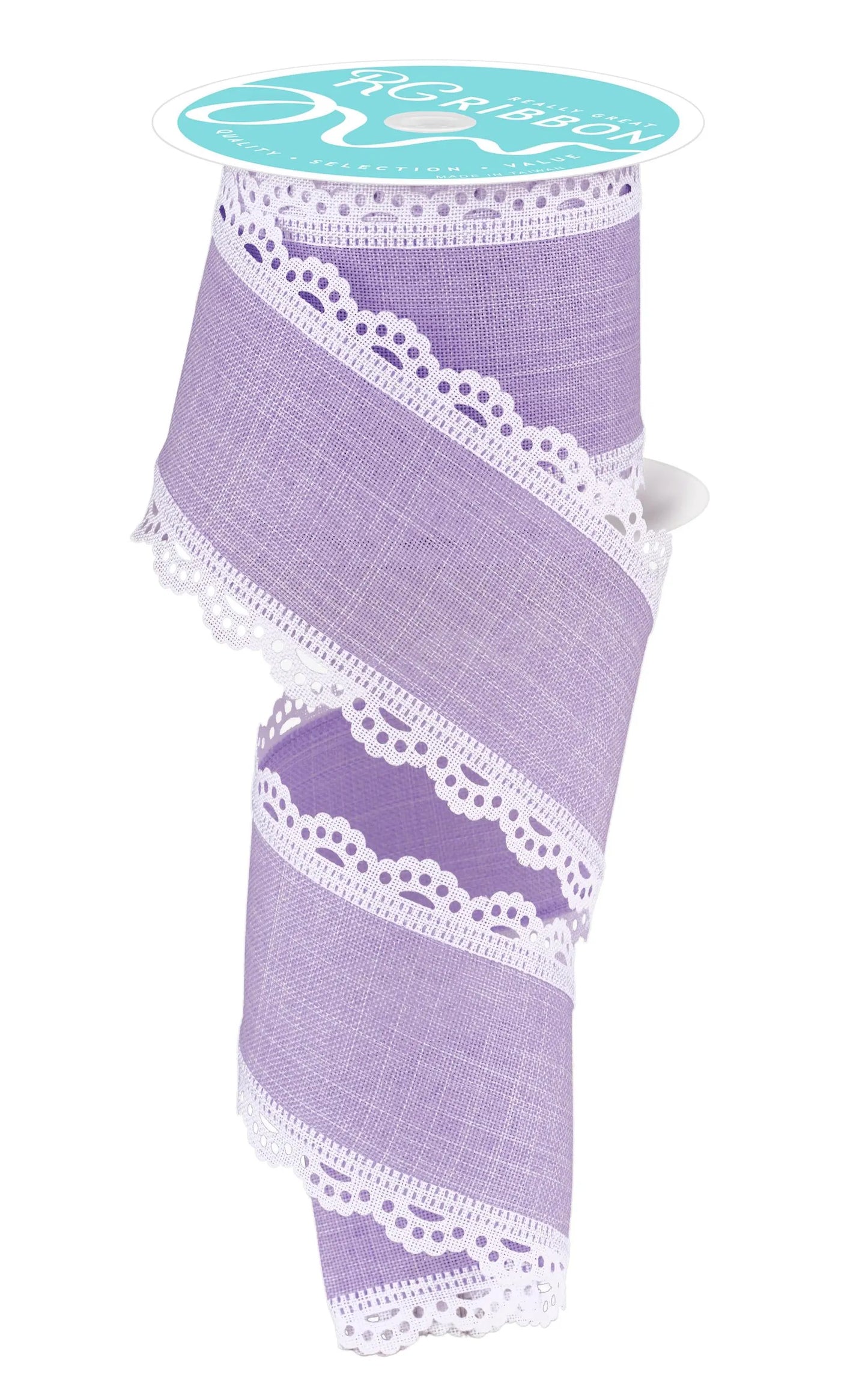 2.5" Lilac Lace Edge