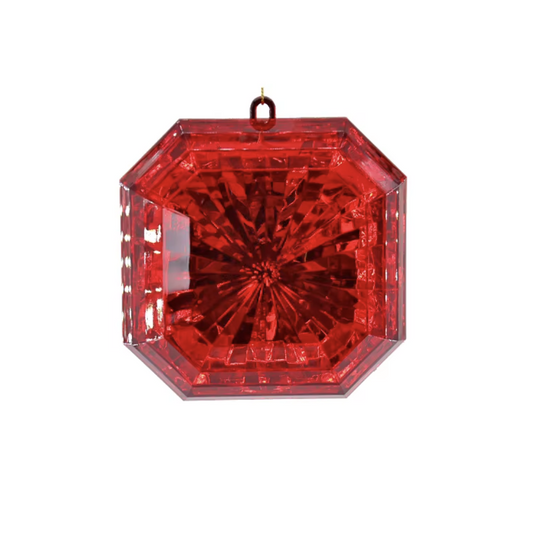 Square Red Acrylic Jewel