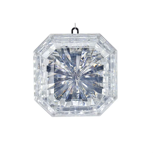 Silver/Clear Squarge Acrylic Jewel