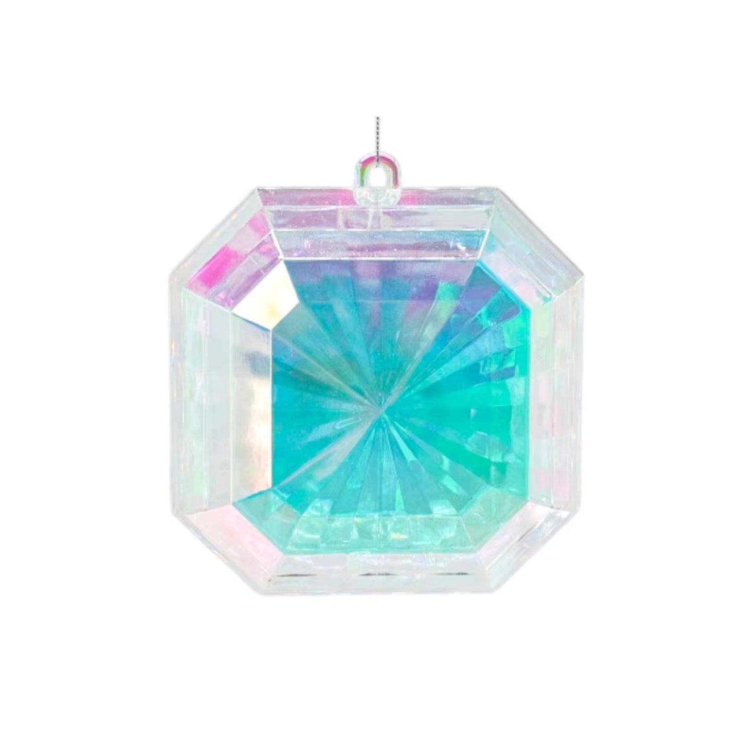Square Acrylic Jewel- Iridescent